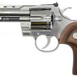 Revolver Colt Python 4.25" 357 Magnum, Stainless poignée bois