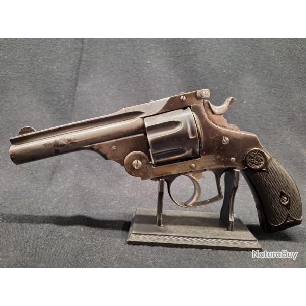 Revolver belge topbreak type Smith & Wesson, Cal. .450 - 1 sans prix de rserve !!