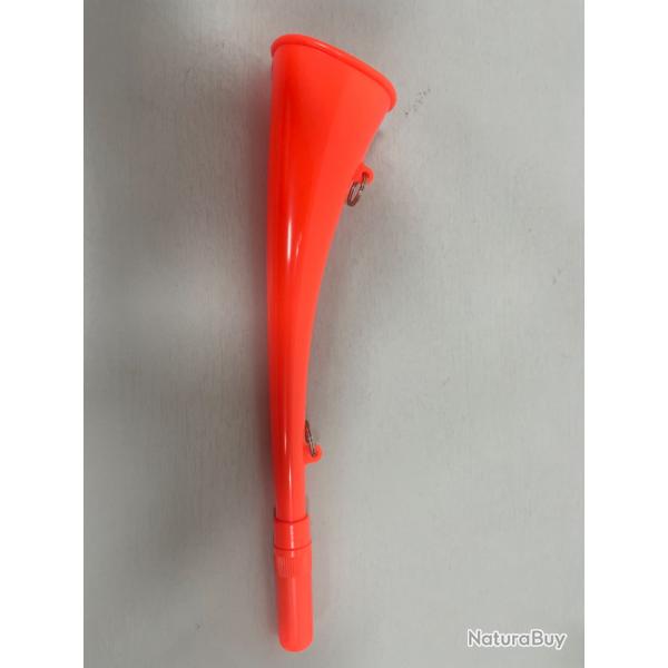 !! NEUF !! CORNE D'APPEL 25cm ABS ORANGE FLUO ELLESS