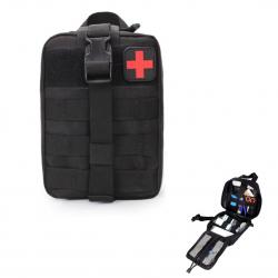 Trousse de Secours Tactique Militaire - MOLLE - NOIR - SKX INDUSTRIES