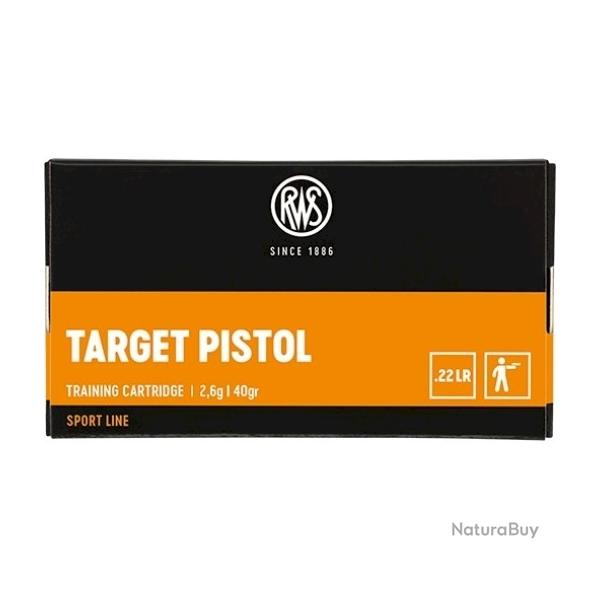 Munitions RWS cal.22lr target pistol par 50