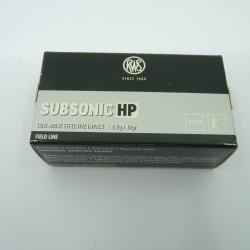 RWS SUBSONIC HP Cal.22LR boite de 50 2.6g / 40gr