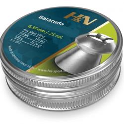 Plomb H&N Baracuda cal.6.35 2G 30.86GR PAR 750 (5 boites de 150)