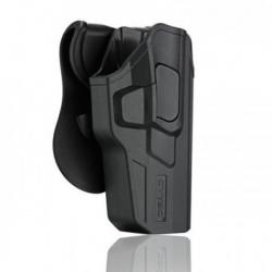 Holster Rigide pour Glock 17, 22, 31 GEN (1, 2, 3, 4, 5) - Noir Droitier