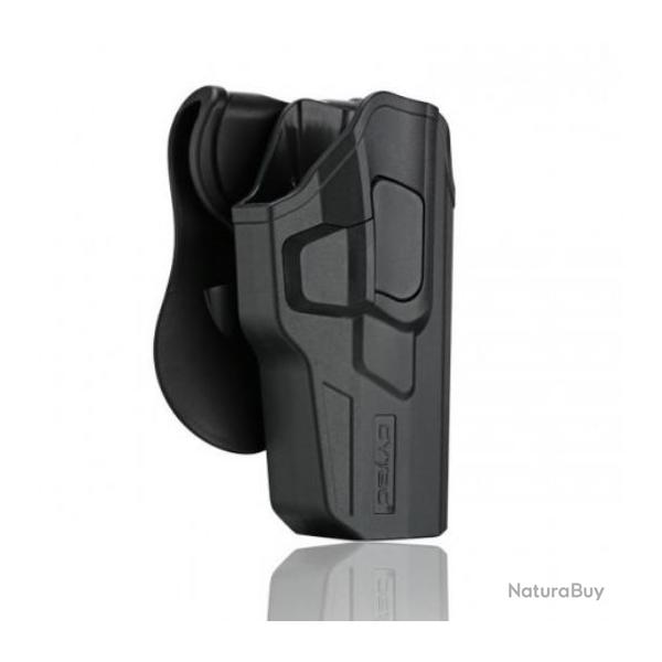 Holster Rigide pour Glock 17, 22, 31 GEN (1, 2, 3, 4, 5) - Noir Droitier