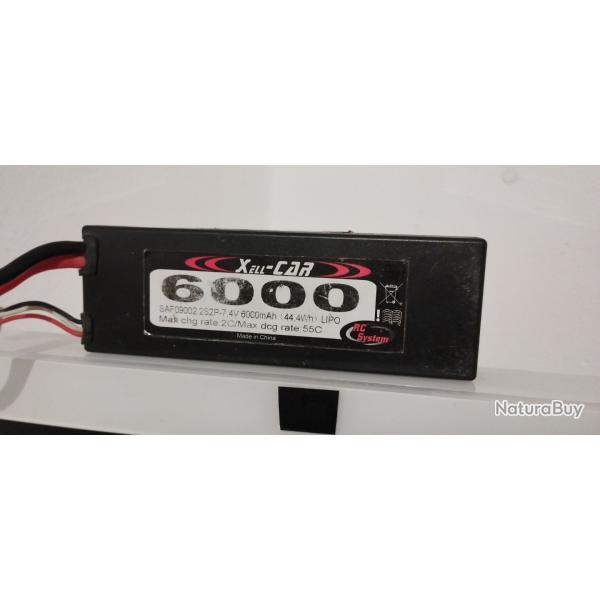 Batterie RC 7.4v 6000 mah modlisme