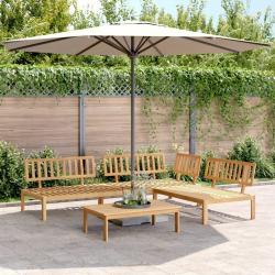 Salon palette de jardin 4 pcs bois d'acacia massif alsavelo