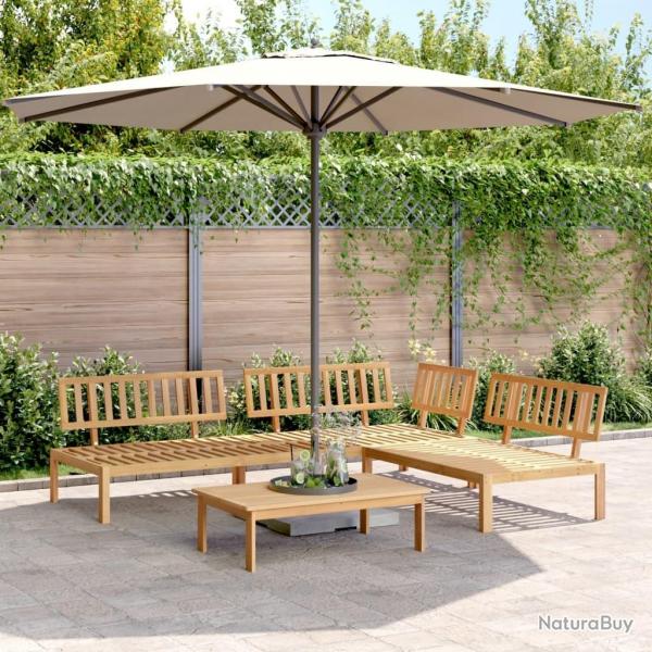 Salon palette de jardin 4 pcs bois d'acacia massif alsavelo