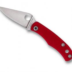 COUTEAU SPYDERCO BUG G10 ROUGE