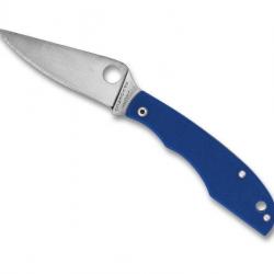 COUTEAU SPYDERCO GRASSHOPPER G10 BLEU