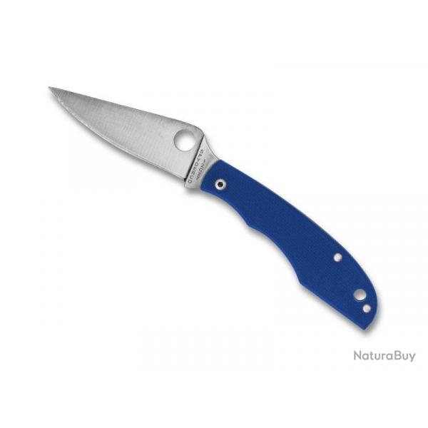 COUTEAU SPYDERCO GRASSHOPPER G10 BLEU