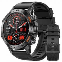 Montre Intelligente Militaire Multifonctionnelle avec 110 Modes Sportifs Suivi Santé Appels Noir