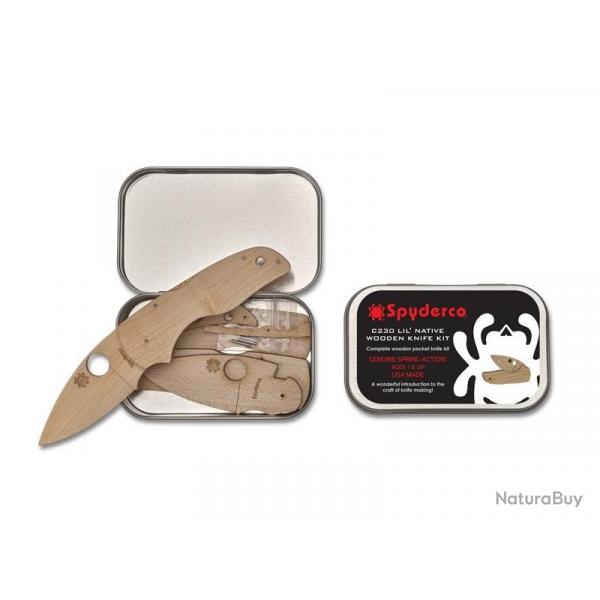 KIT COUTEAU EN BOIS SPYDERCO C230 LIL' NATIVE