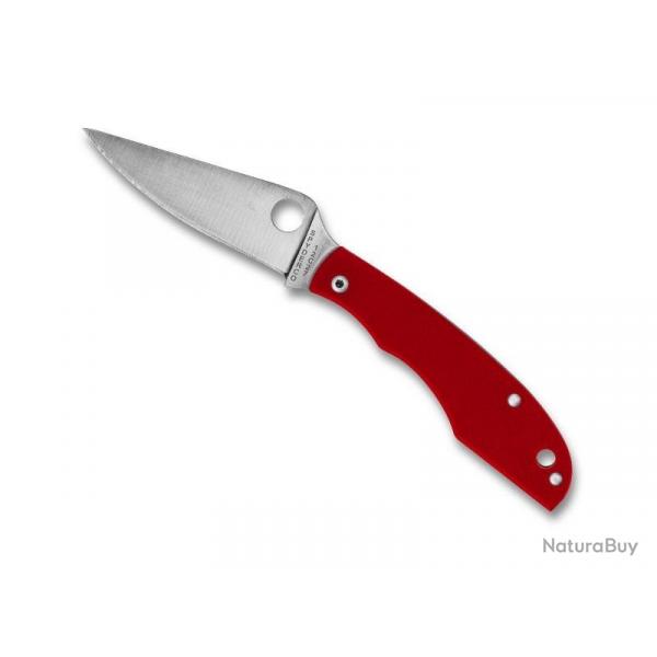 COUTEAU SPYDERCO GRASSHOPPER G10 ROUGE