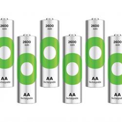 Pack de 8 Batteries AA ReCyko 2600mAh GP Batteries