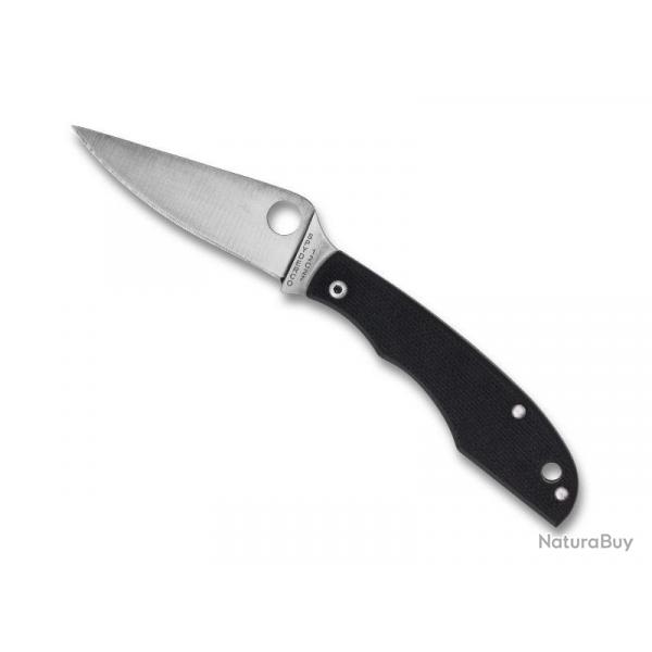 COUTEAU SPYDERCO GRASSHOPPER G10 NOIR