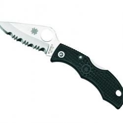 COUTEAU SPYDERCO LADYBUG 3 NOIR A DENTS