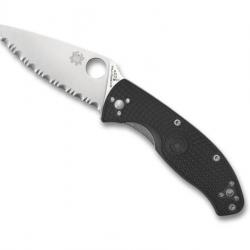 COUTEAU SPYDERCO TENACIOUS NOIR A DENTS