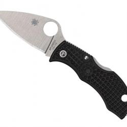 COUTEAU SPYDERCO MANBUG LEAF NOIR