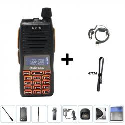 Talkie-Walkie Baofeng GT-5 (8W) + Ecouteur et Antenne 47cm - LIVRAISON GRATUITE