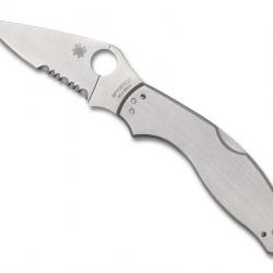 COUTEAU SPYDERCO UPTERN SEMI-DENTEE