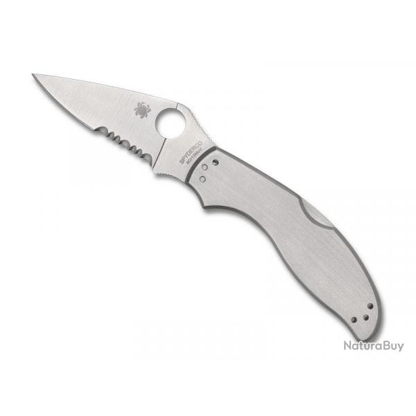 COUTEAU SPYDERCO UPTERN SEMI-DENTEE