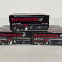 !! NEUF !! CARTOUCHE WINCHESTER XR LONG BEARD CALIBRE 12/76 Nº4 par 30