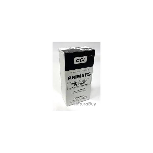 CCI Small Pistol 500 Nickel Plated