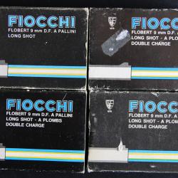 200 cartouches (4x50) - boites - double charge 9mm FLOBERT - FIOCCHI - Plombs assortis 6/8/9