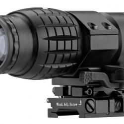 Magnifier x3 avec montage basculant Tactical OPS