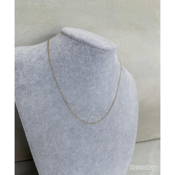 Fine chaine or 18 carats - 42 cm - collier - femme ou enfant