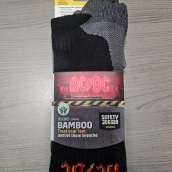 2 Paires de chaussettes en bambou AC/DC Pointure 44/46