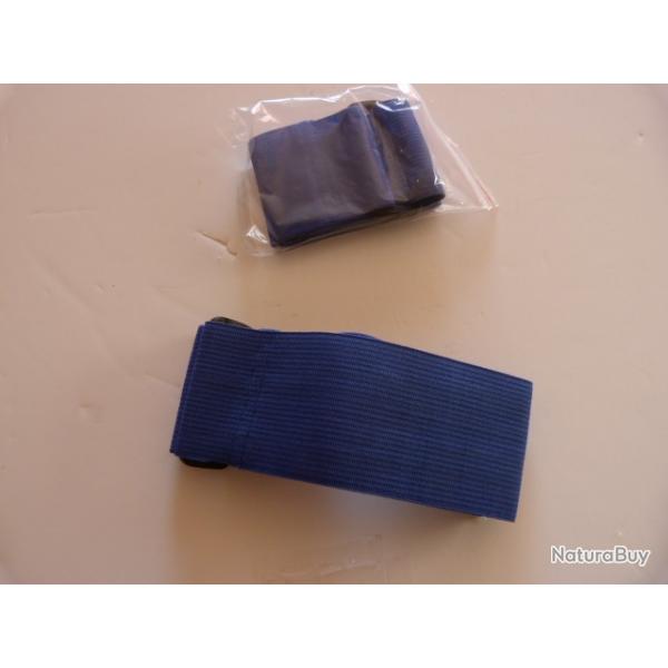 10 Brassards de jeu KYOU Airsoft paintball bleu Largeur 5 x45 cm *NEUF*