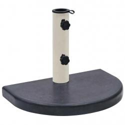 Socle de parasol Noir 40x28x4 cm Granite alsavelo