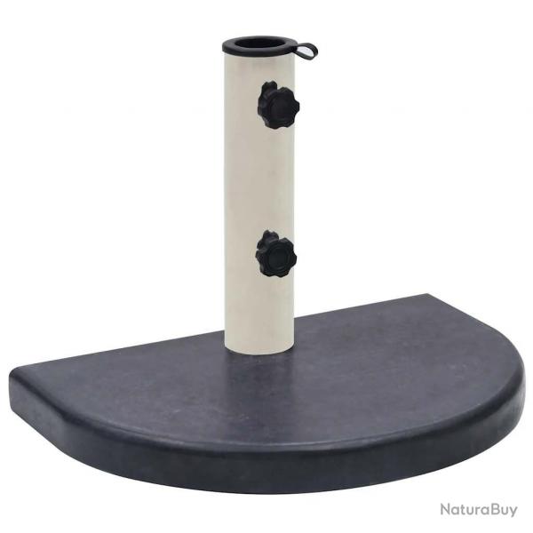 Socle de parasol Noir 40x28x4 cm Granite alsavelo