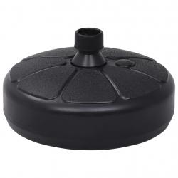Socle de parasol Rempli de sable/d'eau 15 L Noir alsavelo