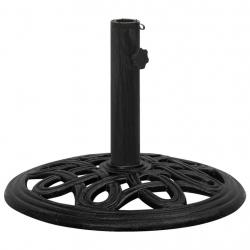 Socle de parasol Noir 44x44x32 cm Fonte alsavelo