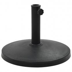 Socle rond de parasol Polyrésine 10 kg Noir alsavelo