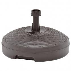 Socle de parasol rempli de sable/d'eau 20 L Plastique rotin alsavelo