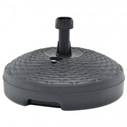 Socle de parasol rempli de sable/d'eau 20 L Plastique rotin alsavelo