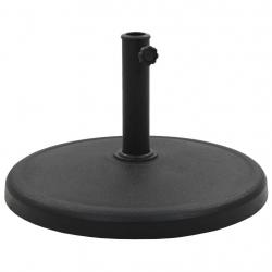 Socle rond de parasol Polyrésine 19 kg Noir alsavelo