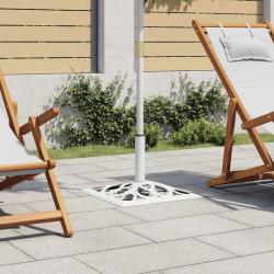 Socle de parasol Blanc 12 kg 49 cm Fonte alsavelo