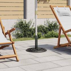 Socle de parasol Vert 44x44x31 cm Fonte alsavelo