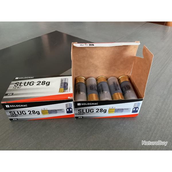 Munitions slug calibre 12