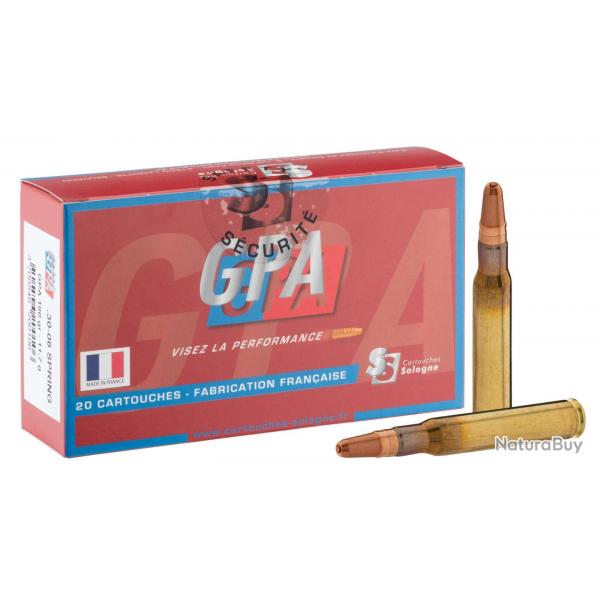 CARTOUCHE SOLOGNE CAL .30-06 SPRG, GPA - 11.7GRAMMES