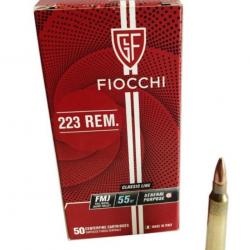 FIOCCHI 223 REM FMJ 55GR X50