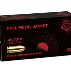 GECO .45 AUTO FULL METAL JACKET 230 GR x50