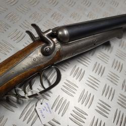 Fusil HUSQVARNA modèle 1877, Cal 12 à chiens, à 1 euro sans prix de réserve!!!