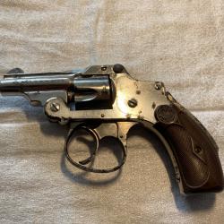 SMITH WESSON modele 32 SAFETY HAMMERLESS second modele canon 2 pouces BYCYCLE MODEL