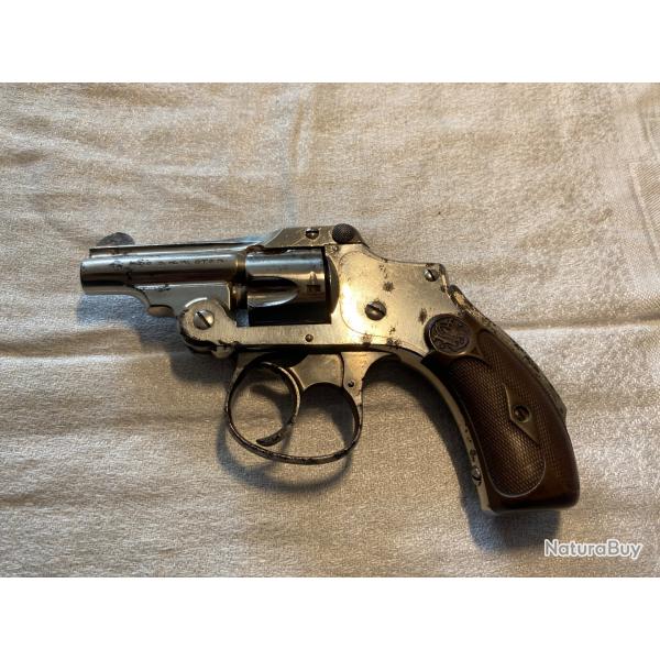 SMITH WESSON modele 32 SAFETY HAMMERLESS second modele canon 2 pouces BYCYCLE MODEL